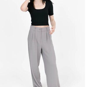 BNWT Smash + Tess Hudson Wide Leg Pants in Driftwood Grey, Sz Large